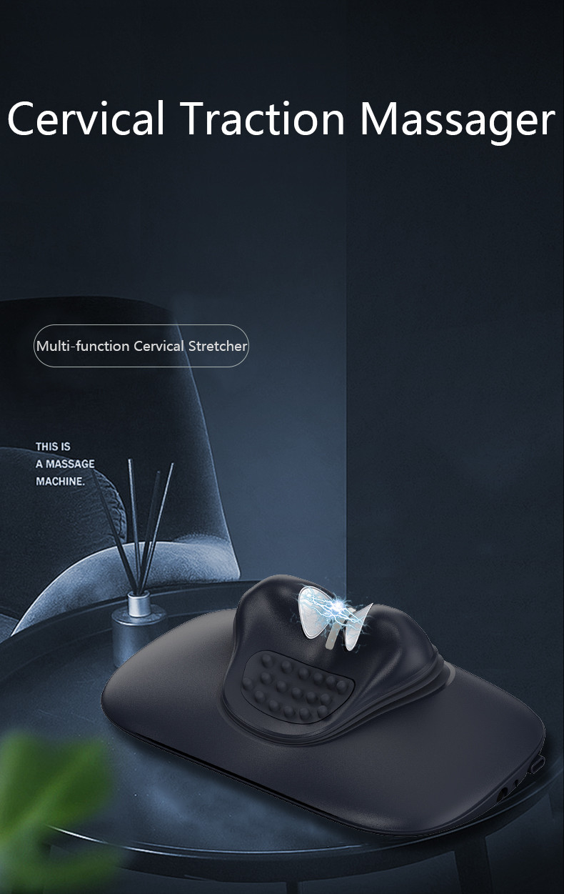 Multifunctional Air Cervical Traction Device Neck And Shoulder Massager 12V 1A