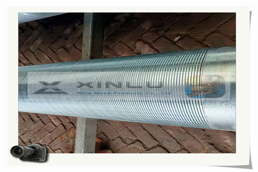 Wedge Wire V Wire Screen Pipe Galvanized Zinc Plated For Liquid