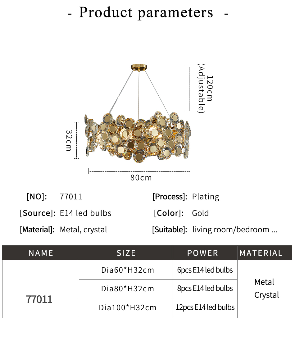 LED chandeliers home decor gold crystal lamp living room rectangular high ceiling lamp(WH-CY-238)
