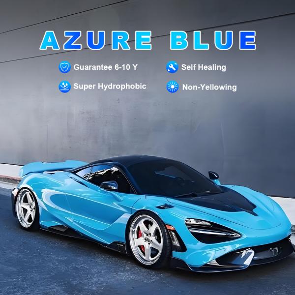 Self Healing Premium Color Paint Protection Film - Azure Blue High Quality