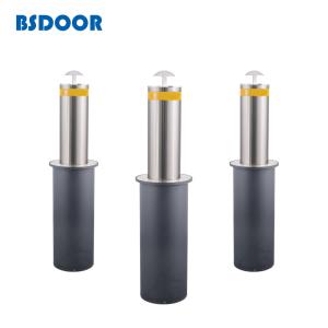 Quality Hydraulic Road Traffic 100KG Remote Control Parking Bollards Semi Automatic wholesale
