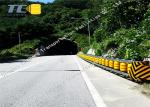 Yellow Highway Safety Rolling Barrier Anti Ultraviolet Aging Production Level 4