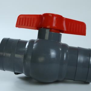 Quality Corrosion Resistant 40mm PVC Ball Valve Straight Through UV Resistant wholesale