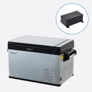Quality Battery Powered Solar Fridge 30L Camping Freezer Car Cooler Fast Cooling Recharge Fridge wholesale