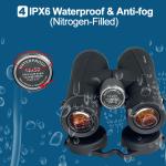 HD IPX6 Waterproof Powerful Monocular Telescope 12x50 With SMC Coating