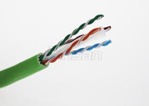 China High Speed Transmission Unshielded Ethernet Cable , U / UTP 23AWG Cat6a Ethernet Cable on sale