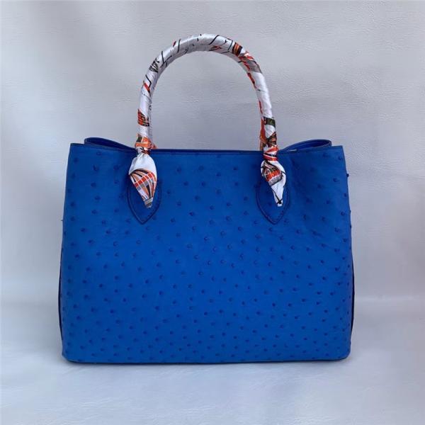 Authentic Real True Ostrich Skin Women Totes Female Handbag Genuine Exotic
