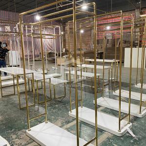 Quality Veneered Clothing Shop Display Furniture Garment Diplay Rack wholesale