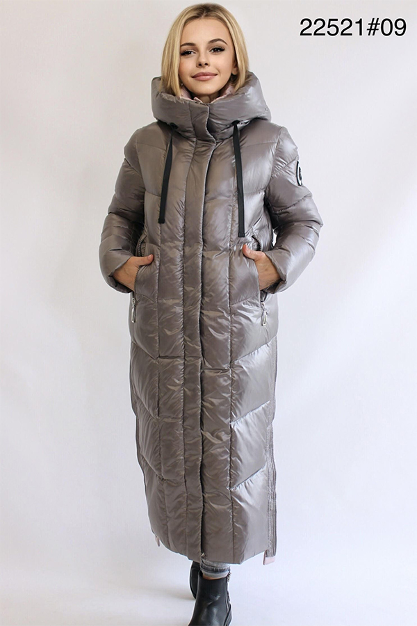 FODARLLOY New thickened high-end fashion hooded warm long-sleeved mid-length cotton-padded coat