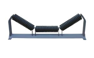 Quality Rubber Material Impacting Trough Idler Roller Set Conveyor Spare Parts wholesale