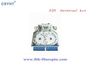 Quality Plastic Type Outdoor Fiber Optic Distribution Box ABS 12 SC SX DIN Rail box wholesale