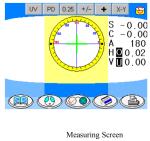 Green LED Light Optometry Equipment , Optometric Instruments Lensometer