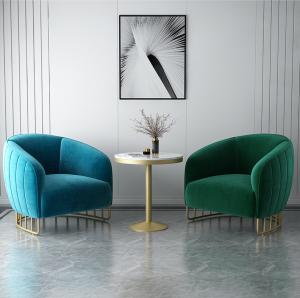 Quality Modern Nordic Commercial Meeting Armchair Sofa With Metal Frame wholesale