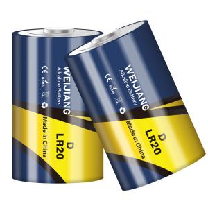 Quality ZnO2 1.5V LR20 D Cell Size Batteries OEM ODM Alkaline Battery wholesale