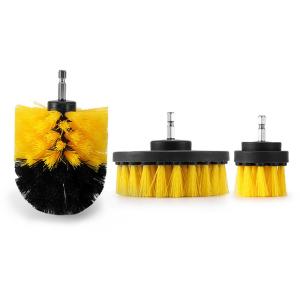 China 3Pcs/Set Electric Drill Scrubber Brush Plastic Round Cleaning Brush For Carpet Glass Car Tires Nylon Brushes on sale
