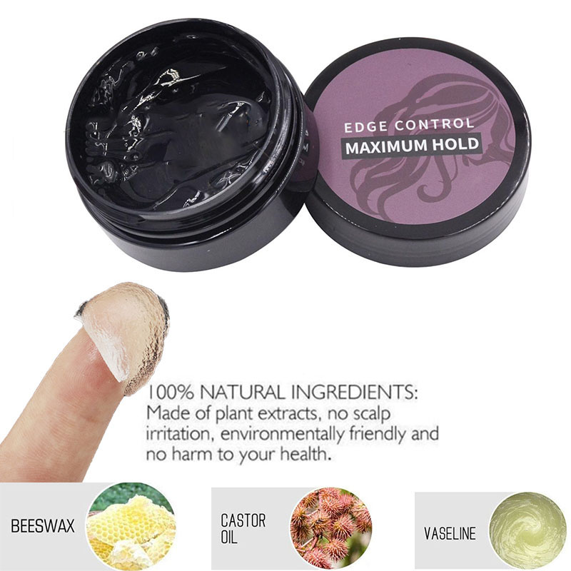 Private Label Edge Control Gel for Natural Hair Strong Hold Fair Trade Ingredients
