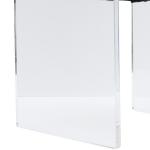 Velvet Cushion Contemporary Bar Chairs Acrylic Bar Stools With Back