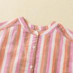 Kids Blouses And Shirts Children's Stripe Top 2023 Summer Casual White Shirts