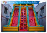 Childrens Industrial Inflatable Water Slides / Inflatable Double Water Slide