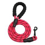 Durable Pet Retractable Leashes Luxury Nylon Cat Leash Red Color