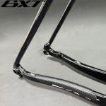 Black Bike Chain Pad Carbon Frame Protector Sticker 4pcs PU Composite Pad