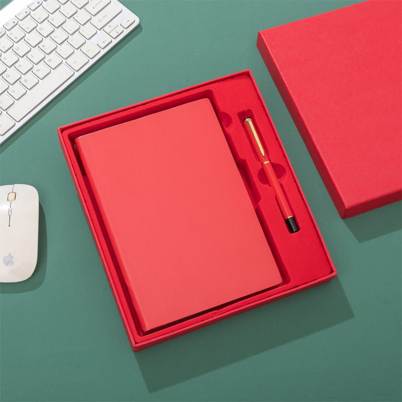 Corporate Gift Set Thermal Binding Notebook with 100 Inner Sheets and Customized Logo