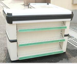 Quality Metallic Pharmacy Shop Express Checkout Counter With Display Shelves wholesale