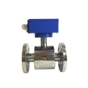 China Magnetic water flow meter sea water flow sensor on sale