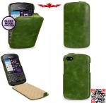 100% Authentic Genuine Flip Leather Cover Case For Blackberry Q10 Multi Color