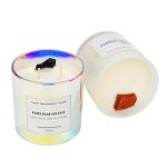 398g 14oz Healing Crystal Glass Jar Scented Candle Aromatherapy Candles