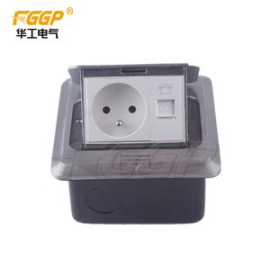 Quality Copper Alloy 110 V Waterproof Floor Outlet 13amps French Module wholesale