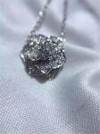 Piaget mini full diamonds rose necklace 18kt gold with white gold or yellow gold