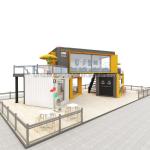 Aluminum Alloy Windows 20ft 40ft Prefab Mobile Shipping Bar Coffee Shops