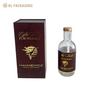 Quality Custom Magnetic Wine Packaging Box With Gold Foil Logo EVA Insert wholesale