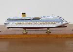 Scale 1:900 Outdoor Decoration Costa Concordia Model , Cruise Ship Business