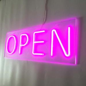Quality Brand Names Pink Bar Open Neon Sign 50000-80000 Hours Lifetime wholesale