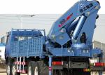 Durable 16 Ton Transporting Articulated Boom Crane , Hydraulic System