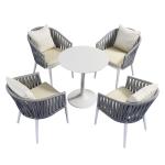 100% Polyester Patio Rope Furniture Outdoor Leisure Chairs