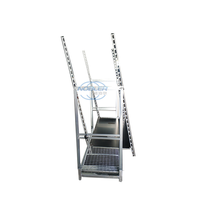 Display Type Plywood Danish Flower Trolley Rust Prevention Assembly Convenient