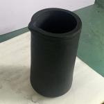 Black Cylindrical Melting Gold Crucible Chemical / Heat Resistance 150kg