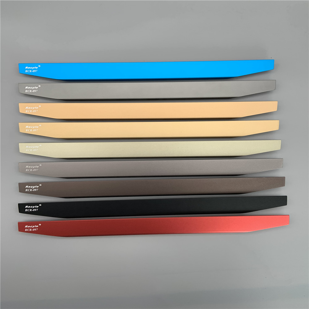 Cabinet Hidden Aluminium Furniture Handles Anodized 12 Inch