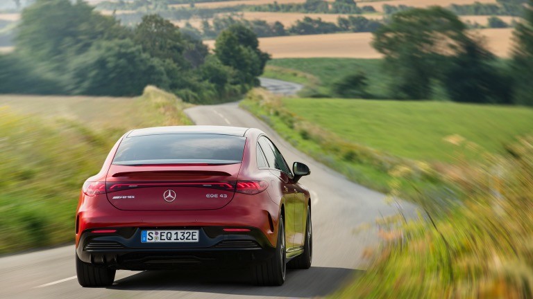 Hot selling electric vehicle Mercedes-Benz EQE AMG 43 4MATIC 90.6kwh battery 450km range with 350kw/476P.s motorpower