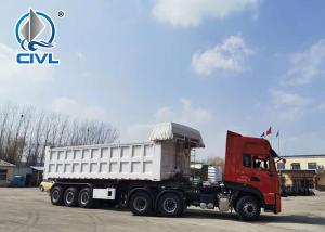 Quality Hydraulic Tipper Trailer 3 Axle 60 Tons Loading Capacity, Dump Trailer Truck wholesale