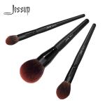 Jessup 3pcs Face Makeup Brush Se Black Shimmer Collection Powder Brush Private