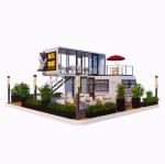 Steel Structure Frame Welded 20ft Luxury Portable Prefabricated Homes With