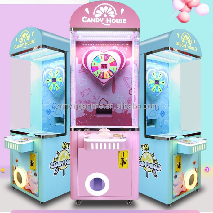 EU/US/UK/AU Plug Coin Operated Candy House Vending Gift Machine with Customized Design