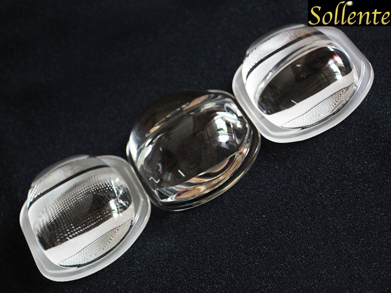 Wide Angle COB LED Lens160X70 Degree , LED Optical Lens For LED Road Light