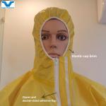 Chemical Protection Disposable Coverall in Safety Yellow with EN14605 Standard
