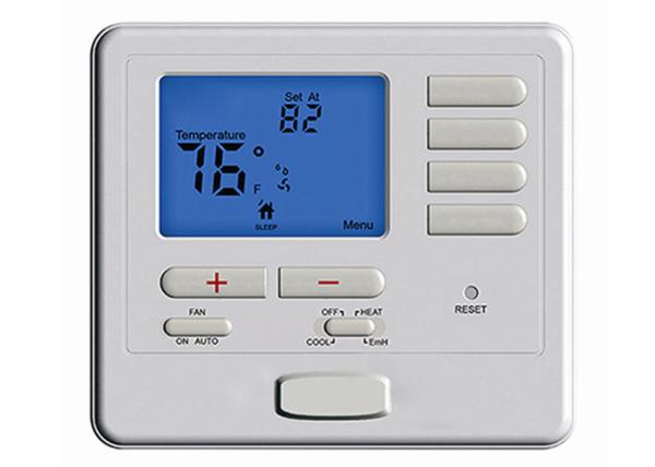 Digital LCD Screen Non Programmable Thermostat , Battery Operated Room