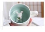 Single Layer White 3D Promotional Ceramic Coffee Mugs